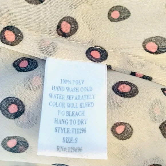 LOVPOSH Blush Sheer Blouse Tank Top - Picture 3 of 4